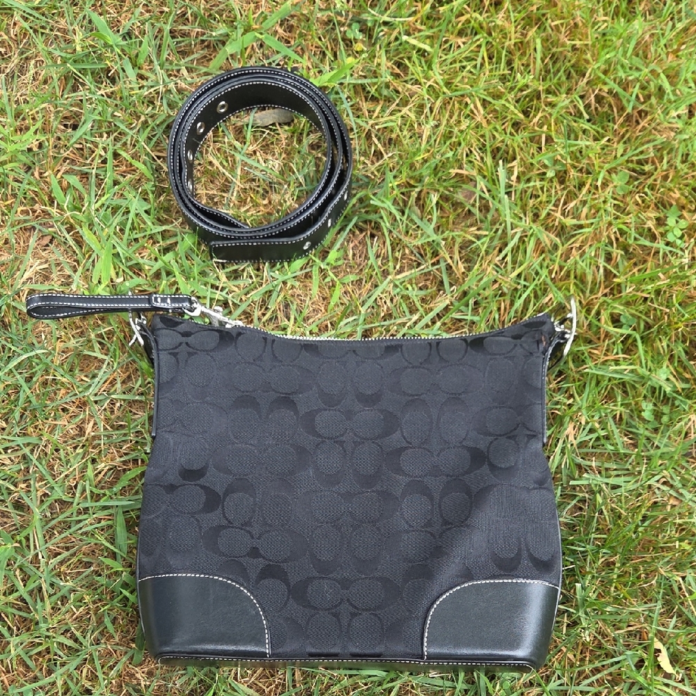 Coach Black Signature Crossbody Handbag